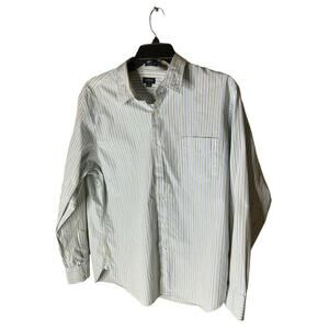 J. Crew Button Down Shirt Men's Size XL 100% Cotton Long Sleeves Stripe Top